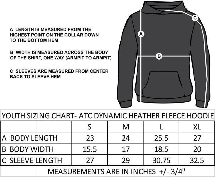 KNR CLUB MEMBERS- YOUTH- ATC DYNAMIC HEATHER FLEECE HOODIE