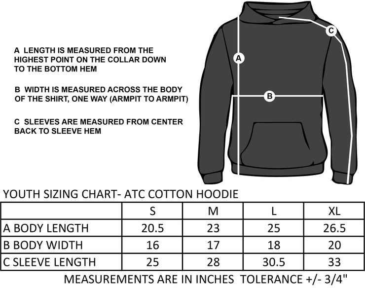 SOUTH MARCH SPIRITWEAR- YOUTH- ATC COTTON HOODIE- SCHOOL LOGO