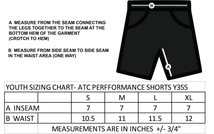 SEAS SPIRITWEAR- YOUTH- ATC PRO TEAM SHORTS