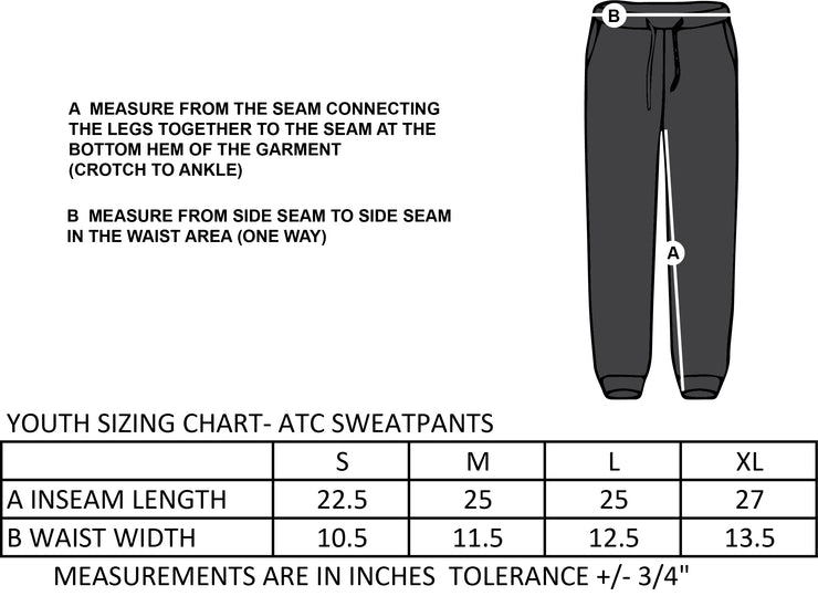 SOUTH MARCH SPIRITWEAR- YOUTH- ATC SWEATPANT-SCHOOL LOGO