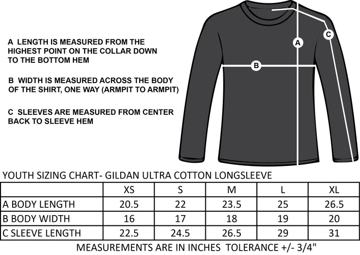 STEPHEN LEACOCK SPIRITWEAR - BELONGING - GILDAN LONGSLEEVE COTTON TEE - YOUTH