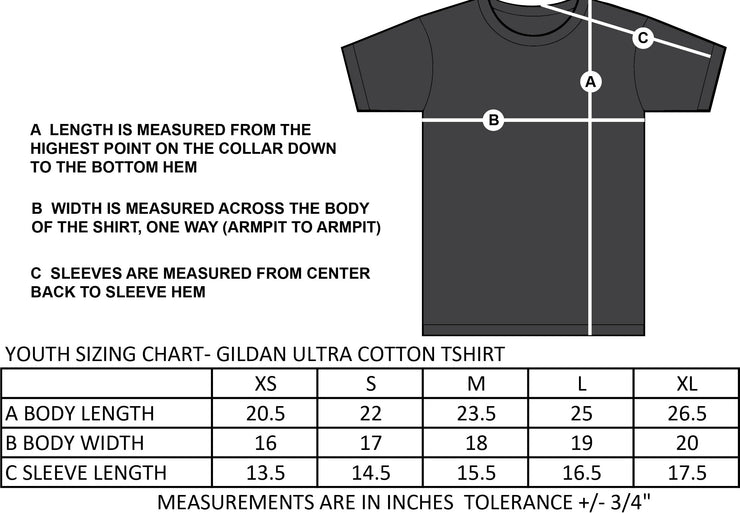 BROADVIEW SPIRITWEAR - FULL FRONT - GILDAN COTTON TEE