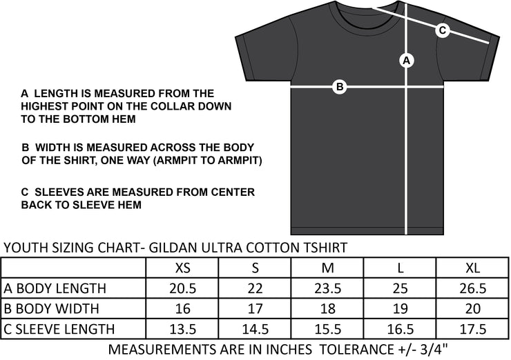 RICHMOND SPIRITWEAR - LEFT CHEST - YOUTH - GILDAN COTTON TEE