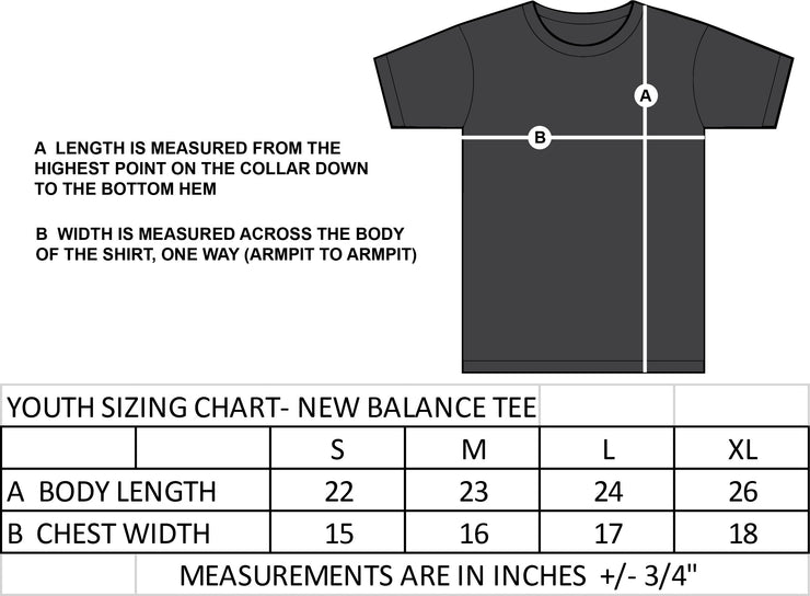 KNR CLUB MEMBERS - NEW BALANCE PERFORMANCE T-SHIRT - YOUTH