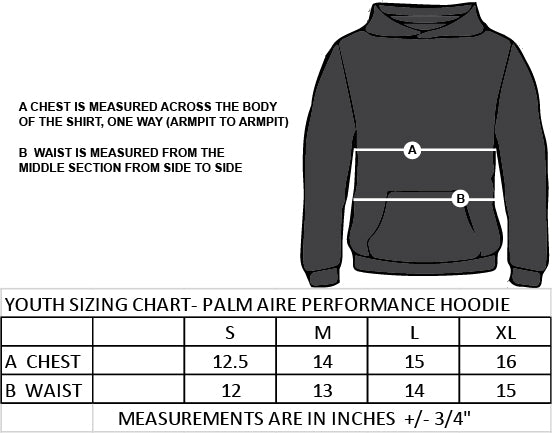 SMT SPIRITWEAR- TITANS- YOUTH PALM AIRE PERFORMANCE HOODIE-TWILL