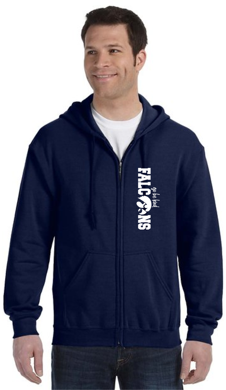 ST. PHILIP SPIRITWEAR - GO BE KIND - GILDAN HEAVY BLEND COTTON ZIPPED HOODIE