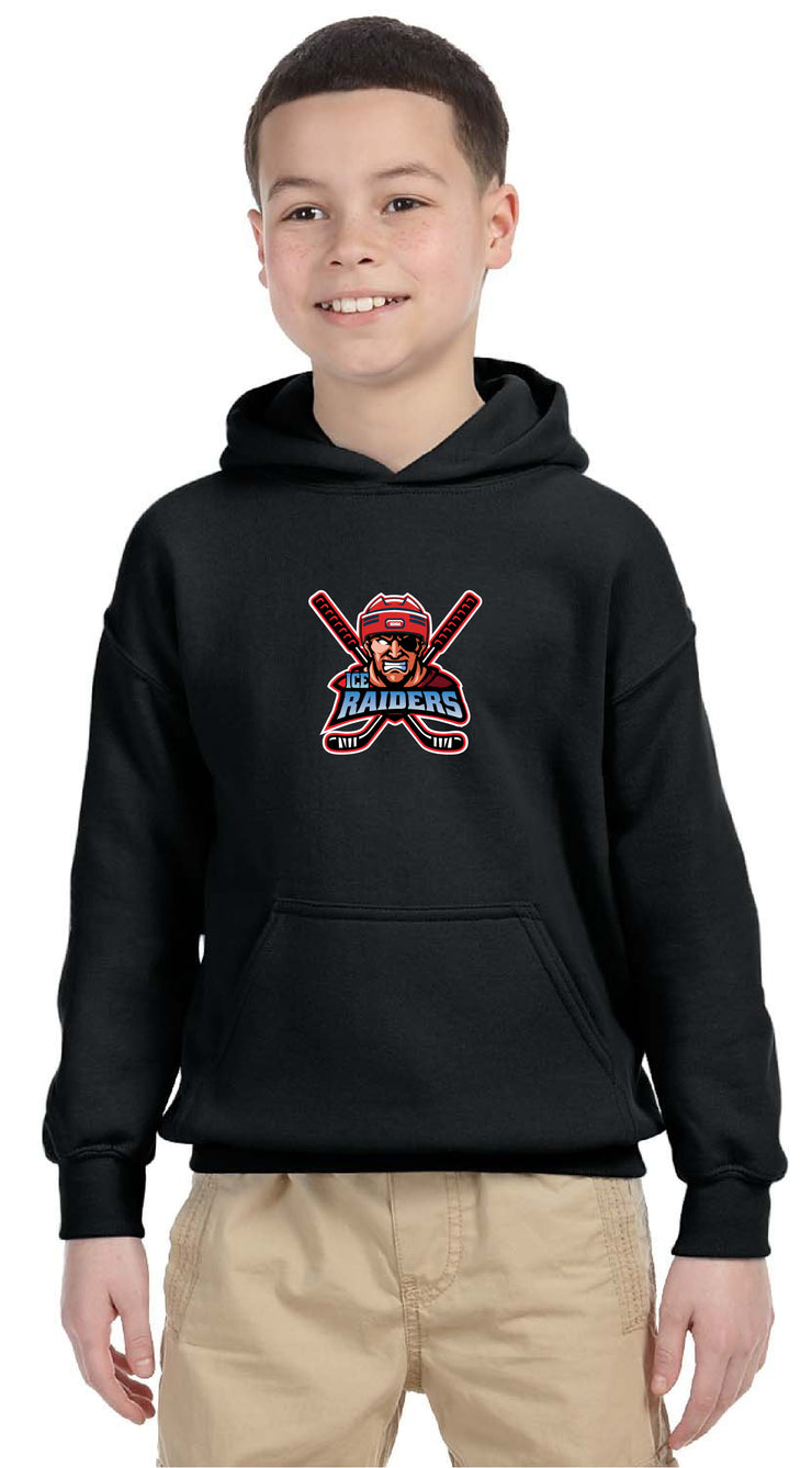 ICE RAIDERS HOCKEY- YOUTH- GILDAN COTTON HOODIE