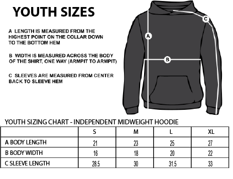 STFX SOCCER WEAR- INDEPENDENT TRADING CO MIDWEIGHT  YOUTH HOODIE